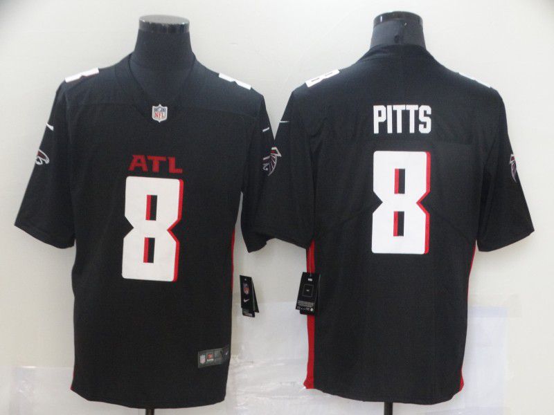 Men Atlanta Falcons #8 Pitts Black Nike Vapor Untouchable Limited 2021 NFL Jersey->chicago bears->NFL Jersey